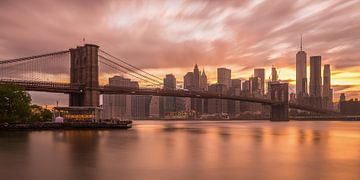 New York Skyline - Brooklyn Bridge 2016 (1) by Tux Photography