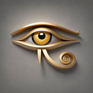 golden Egypt eye of Horus by Markus Gann