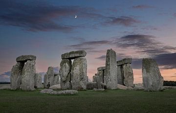 Stonehenge bij zonsondergang van Albert Brunsting