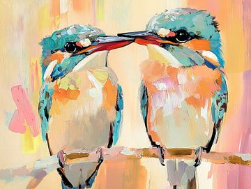 Twee vogels van Blikvanger Schilderijen