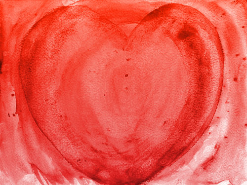 Herz rot