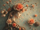 De bloemen vrouw van Jolique Arte thumbnail