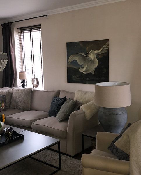 Customer photo: The endangered swan, Jan Asselijn, on canvas