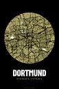 Dortmund - Stadsplattegrondontwerp Stadsplattegrond (Grunge) van ViaMapia thumbnail
