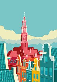 Amsterdam Westerkerk by Remko Heemskerk