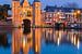 La porte de l'eau à Sneek, en Frise, aux Pays-Bas sur Henk Meijer Photography
