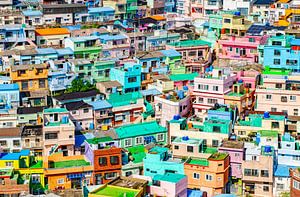 Village de Gamcheon à Busan en Corée du Sud.