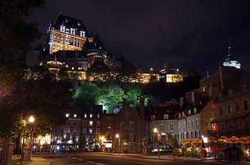 Gezicht op de oude stad van Quebec City