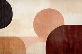 Geometric shapes in shades of pink by Studio BB