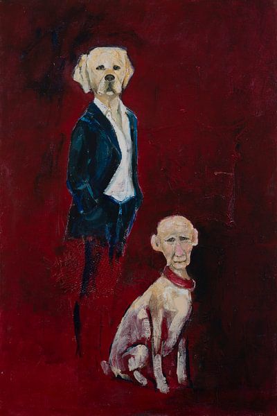 &#039;Man and Dog&quot; by Marinel Vieleers