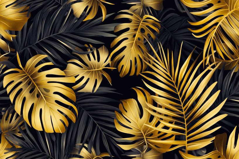 Golden leaves by Poster Art Shop