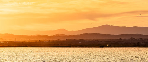 Coucher de soleil au bord de la mer