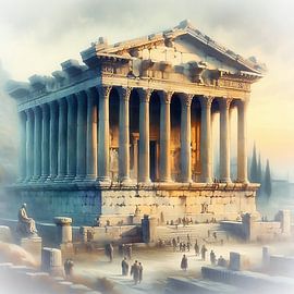Mausoleum in Halicarnassus, Turkey by Digital Art Nederland