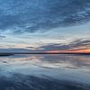 Coucher de soleil sur la plage de Maasvlakte sur Heidi Bol