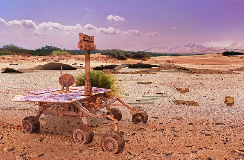 Der frohen Mars-Rover Opportunity von Frans Blok