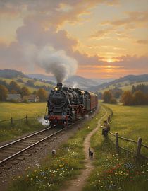 White Steam and the Evening Sky by Regan Frederick