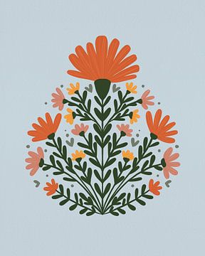 Symmetrisch bloemenboeket