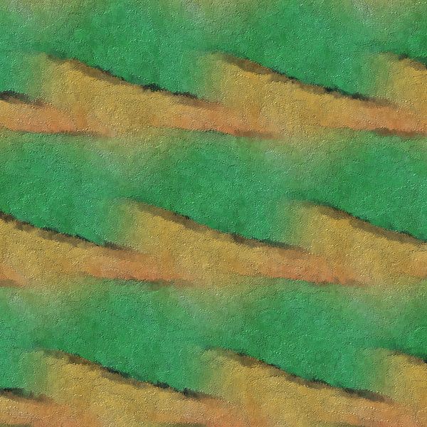 Abstraktes Muster in Grün und Gelb von Maurice Dawson