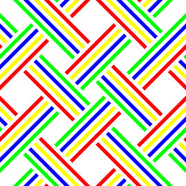 No Crossing | CutOut | S=4 | Color=4 | RGBY | Center=Green van Gerhard Haberern