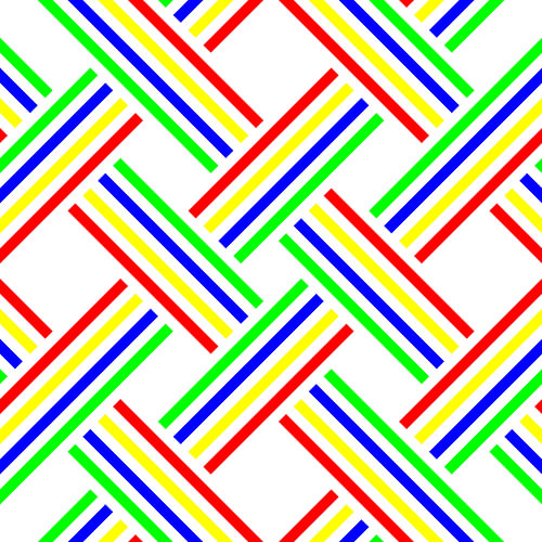 No Crossing | CutOut | S=4 | Color=4 | RGBY | Center=Green