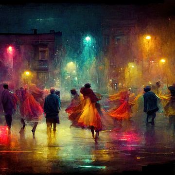 Dansend in de straten tijdens een zwoele zomernacht. Deel 3
