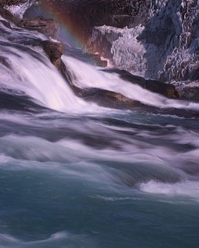 Detail Gulfoss met regenboog van fb-fotografie
