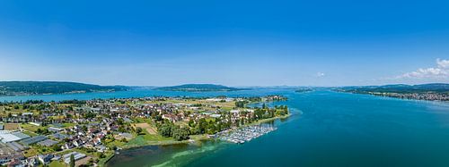 Het eiland Reichenau in het Bodenmeer
