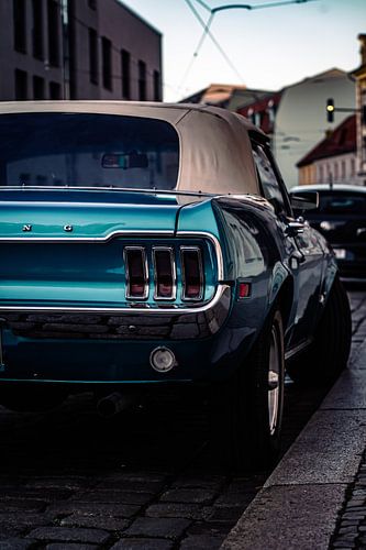 Ford Mustang GT Klassieke Auto Straatfotografie Berlijn