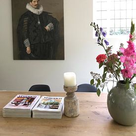 Customer photo: Portrait of Jacob Olycan, Frans Hals, on canvas