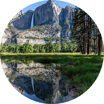 Yosemite Falls Spiegel van Thomas Klinder