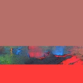Abstrakte Farbfelder / Rottöne von Kerstin Franz