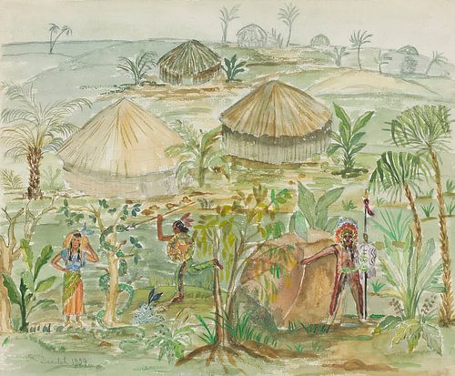 Nils Dardel - The Indian Camp (1929)