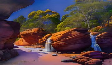 Oasis in Australia's interior by Harmanna Digital Art