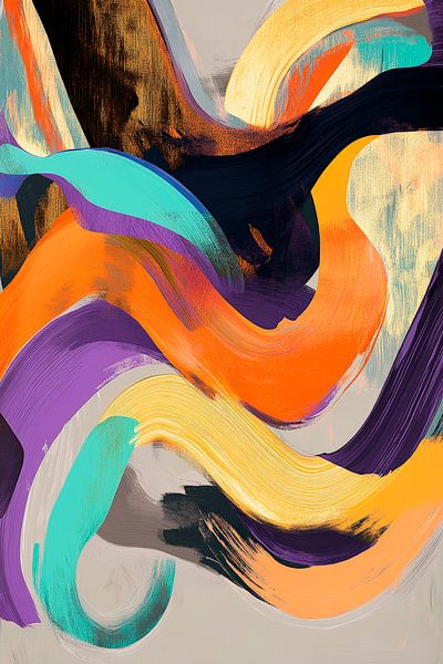 Colour play of emotions - chaos of colours by Poster Art Shop