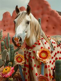 Pinto horse by haroulita