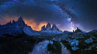 Three Peaks by Night