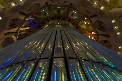 Prächtige Orgel der Sagrada Familia