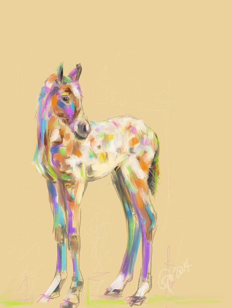 Foal Paint by Go van Kampen