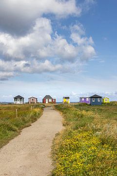 Strandhuisjes op Vesterstrand Æro van Sander Groenendijk