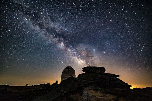 Milchstraße über dem Observatorium auf dem Calar Alto