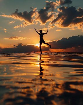 Yoga aan zee van fernlichtsicht