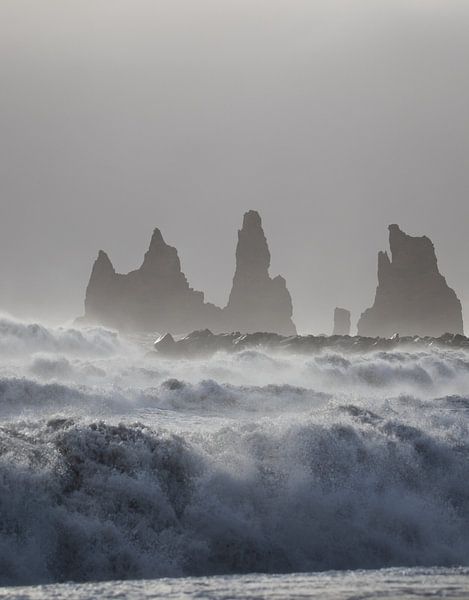 Mer déchaînée près de Vik i Myrdal, dans le sud de l'Islande par Rens Dreuning