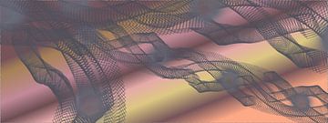 Delicate veil grey and pink by Ina Fischer