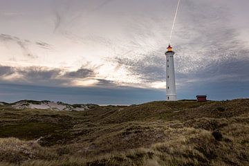 Leuchtturm Lyngvig Fyr bei Nacht von Matthias Nolde