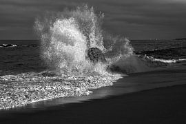 Wave Meets Rock #2 by Joseph S Giacalone Photography