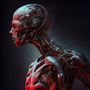 Anatomie van het menselijk brein Cyborg van Animaflora PicsStock
