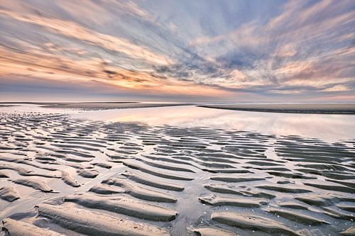 North Sea beach with its ominous skies by eric van der eijk