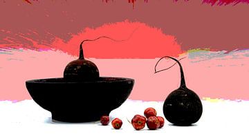Picturesque still life with radish and cherries. by Saskia Dingemans Awarded Photographer
