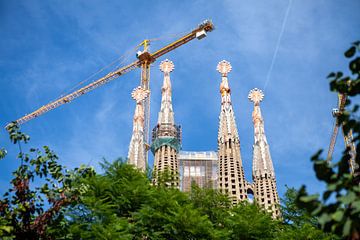 Barcelona - bouwplaats Sagrada Familia van t.ART