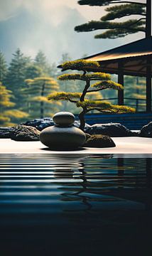 brume jardin zen sur Virgil Quinn - Decorative Arts